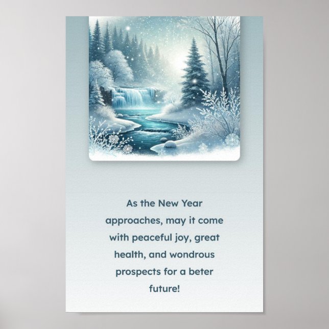 Póster Una noche invernal (Frente)