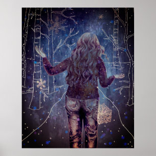 Póster Una noche nevada