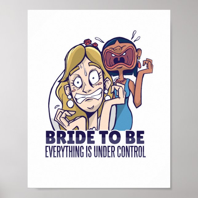 Póster Una Novia Graciosa Para Que Todo Esté Bajo Control (Frente)