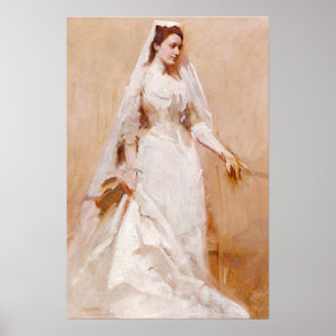 Póster Una novia, pintura famosa