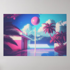 Póster Una nueva ola de nostalgia: Un viaje de vaporwave