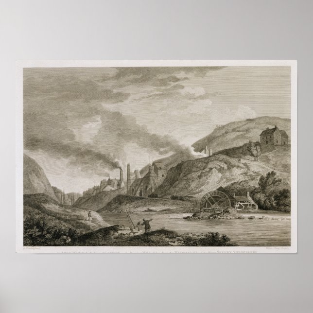 Póster Una obra de hierro para el ayuno de cañones y bore (Frente)