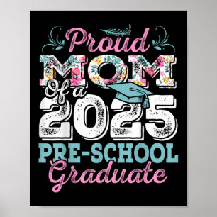 Póster Una Orgullosa Madre De Un Graduado De Educación Pr