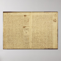Una página del Codex Leicester, 1508-12