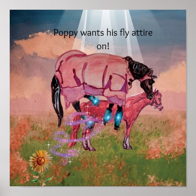 Póster una página del libro, arranque de mosca (Frente)