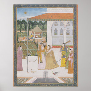 Póster Una pareja caminando