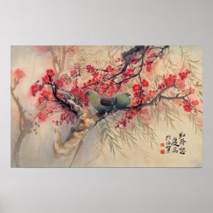 Póster Una pareja en primavera