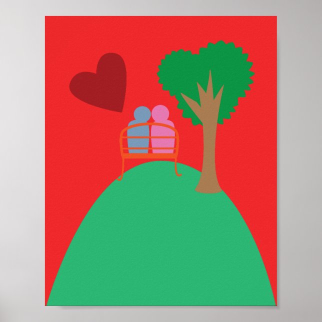 Póster Una pareja en una cita (Frente)