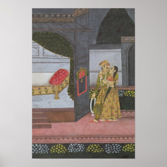 Póster Una pareja, ilustracion del "Malavi Ragini" (Frente)