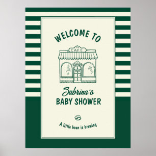 Póster Una pequeña alubia está en camino Baby Shower