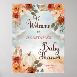 Póster Una pequeña calabaza | Bienvenida a Baby Shower Ch