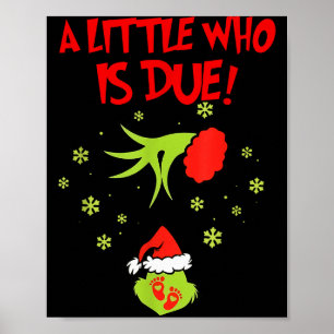 Póster Una pequeña camiseta de quién es debida Navidad em
