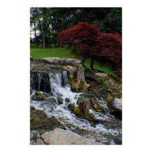 Póster Una pequeña cascada