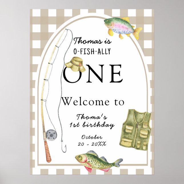 Póster Una pequeña fiesta de cumpleaños de pescadores (Frente)