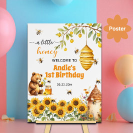 Póster Una Pequeña Miel Cada Año Fiesta De Cumpleaños