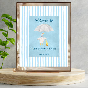 Póster Una pequeña oca está en camino Bienvenida a la fie