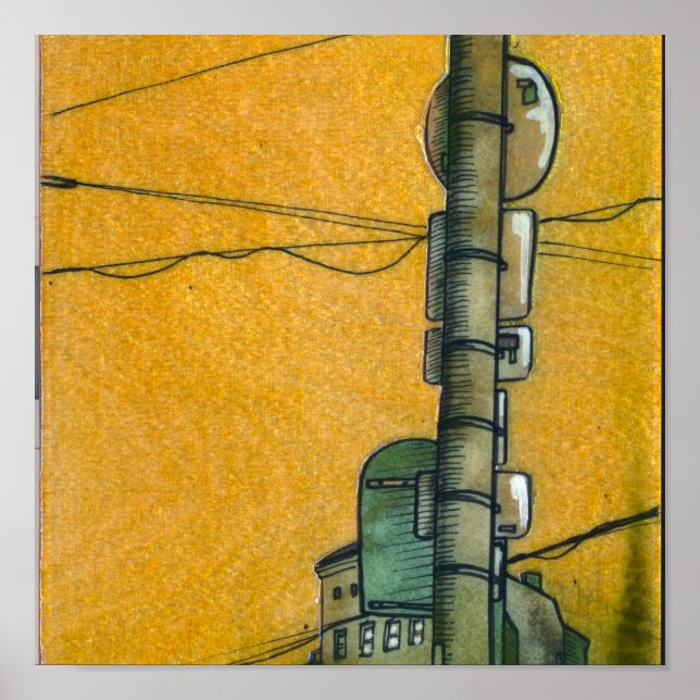 Póster una pequeña pieza, otra esquina. (Frente)