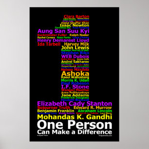 Póster Una persona puede hacer una diferencia ( Poster )