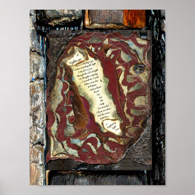 Póster Una pesadilla (Frente)