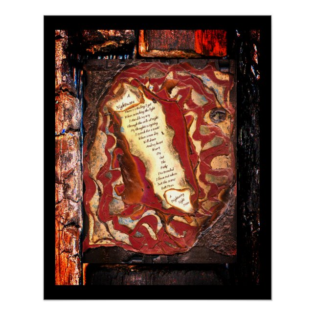 Póster Una pesadilla (Anverso)