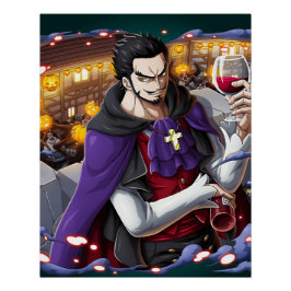 Póster Una pieza Dracule Mihawk