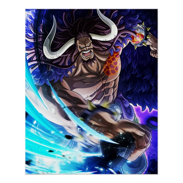 Póster Una pieza Kaido (Anverso)