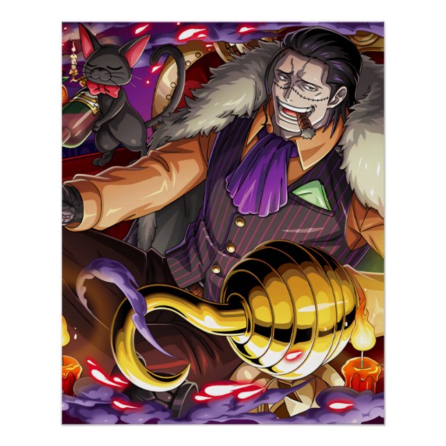 Póster Una pieza Sir Crocodile (Anverso)