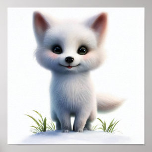 Póster Una pintura de color de agua 3D representada de un