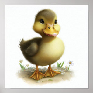 Póster Una pintura de color de agua 3D representada de un