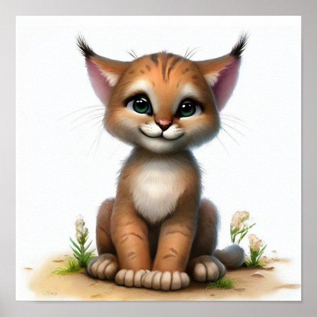 Póster Una pintura digital de un joven linchamiento lindo (Frente)