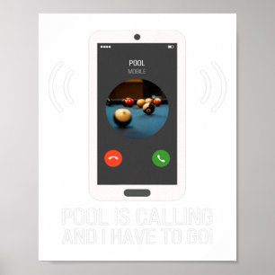 Póster Una Piscina Divertida Llama A Un Jugador De Piscin