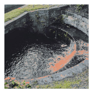 Póster Una piscina Naranja en Welshpool