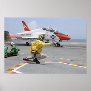 Póster Una pistola a bordo portaaviones