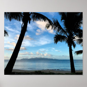 Póster Una playa en Fiyi