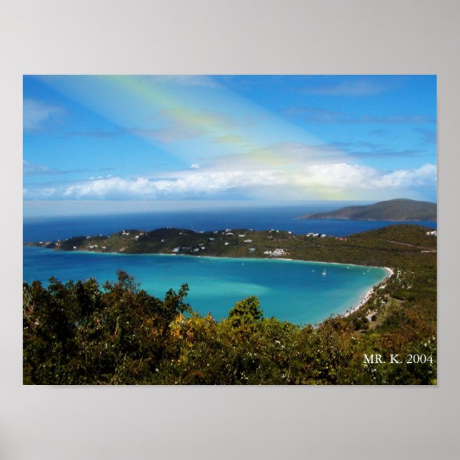 PÓSTER UNA PLAYA EN LAS ISLAS (Frente)