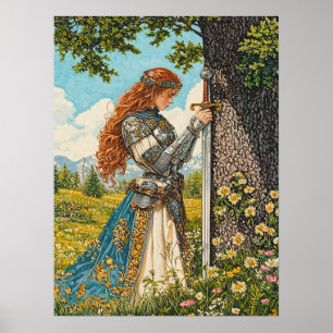 Póster Una princesa y su espada