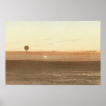 Una puesta de sol vista desde el globo.