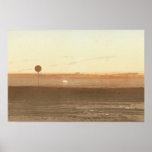 Póster Una puesta de sol vista desde el globo.
