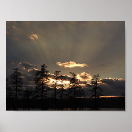 Póster Una puesta del sol divina