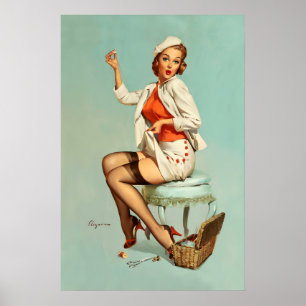 Póster Una puntada a tiempo Falda Costura Estilo Vintage