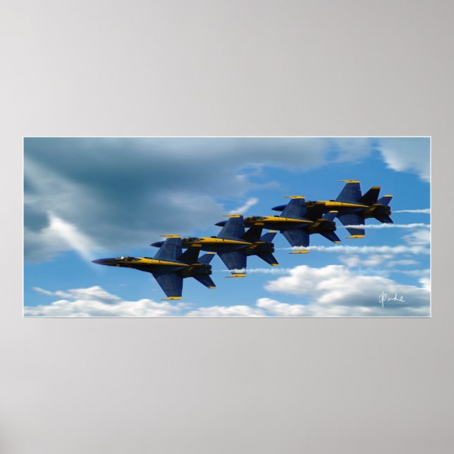 Póster Una racha azul (Frente)