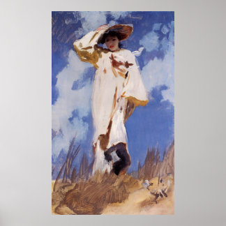 Póster Una ráfaga de viento de John Singer Sargent