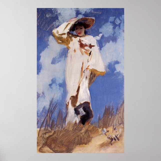 Póster Una ráfaga de viento de John Singer Sargent (Frente)