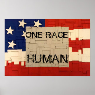 Póster Una raza humana