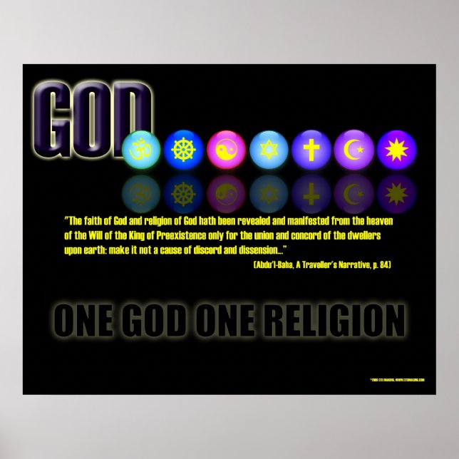 Póster Una religión (Frente)