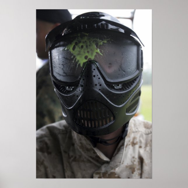 Póster Una ronda de paintball (Frente)