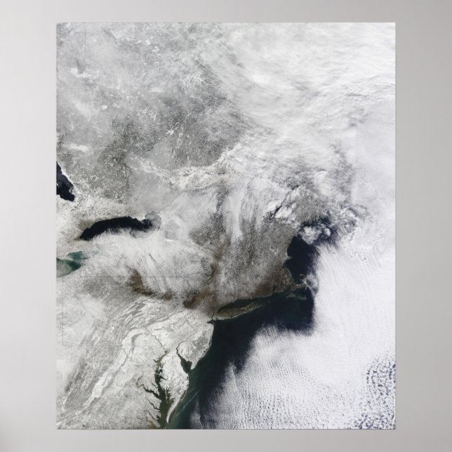 Póster Una severa tormenta de invierno (Frente)