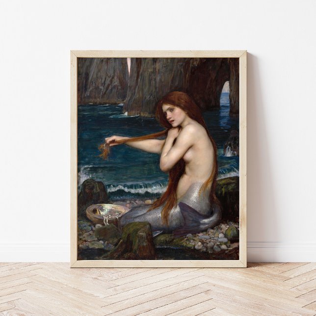 Póster Una sirena | John William Waterhouse (Subido por el creador)