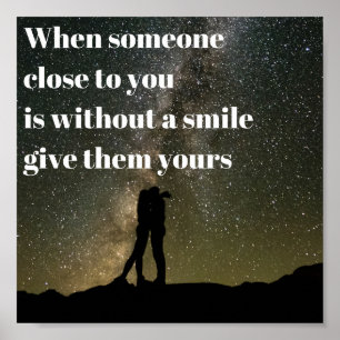 Póster Una sonrisa