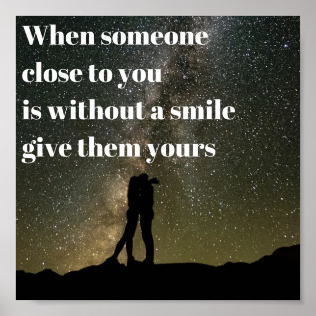Póster Una sonrisa (Frente)